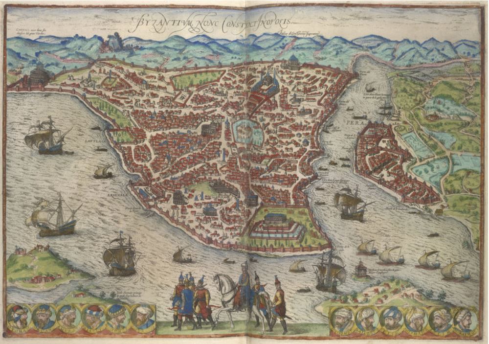 Simon Kuestenmacher Di Twitter A Historic Map Of Constantinople From 1582 It Is Entitled Byzantium Nunc Constantinopolis Source Https T Co Cpwwt6ztyv Https T Co Nqafjsv3io