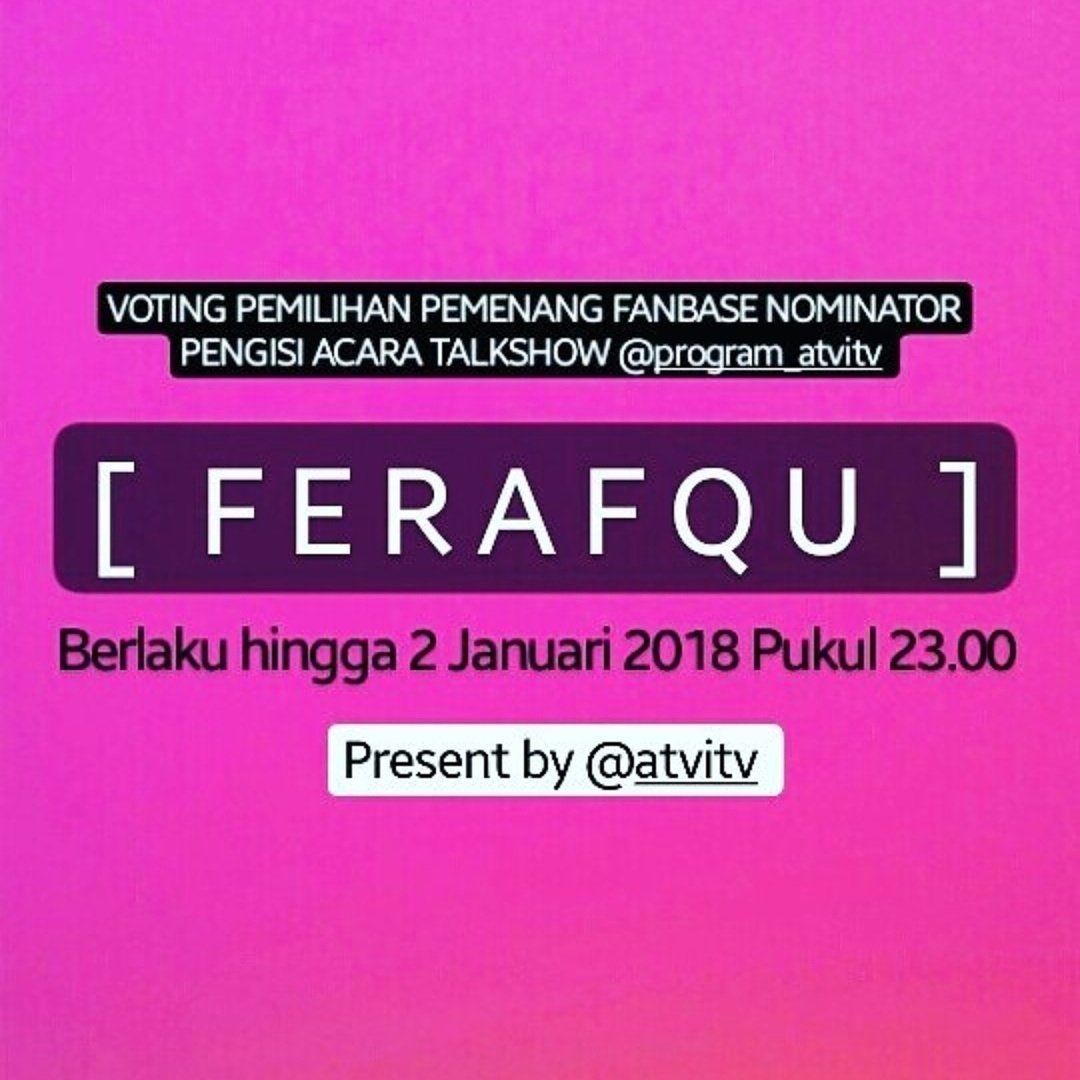 selamat sore
#FERAFQUWithATVITV 
<a href="/DA3_Rafly/">Muh.Rafly Heriawan</a> 
<a href="/atvitv/">ATVI TELEVISI</a>