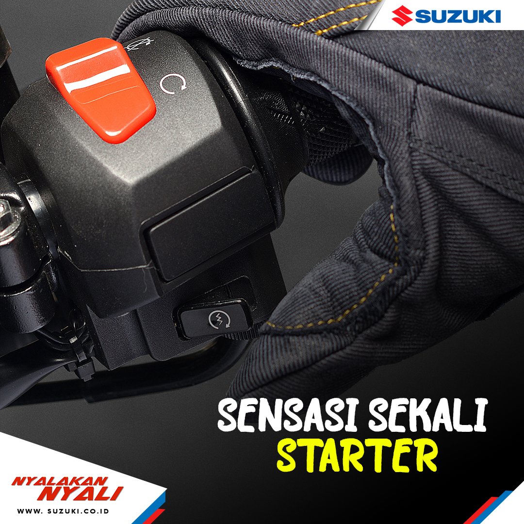 Untuk menyalakan mesin motor Bradsis, cukup dengan sekali menekan tombol electric starter. Jadi tak perlu berkali-kali menekan tombol hingga mesin motor menyala.
Mudah banget kan?
#SuzukiMotor #SuzukiGSX #FiturSuzuki #NyalakanNyali