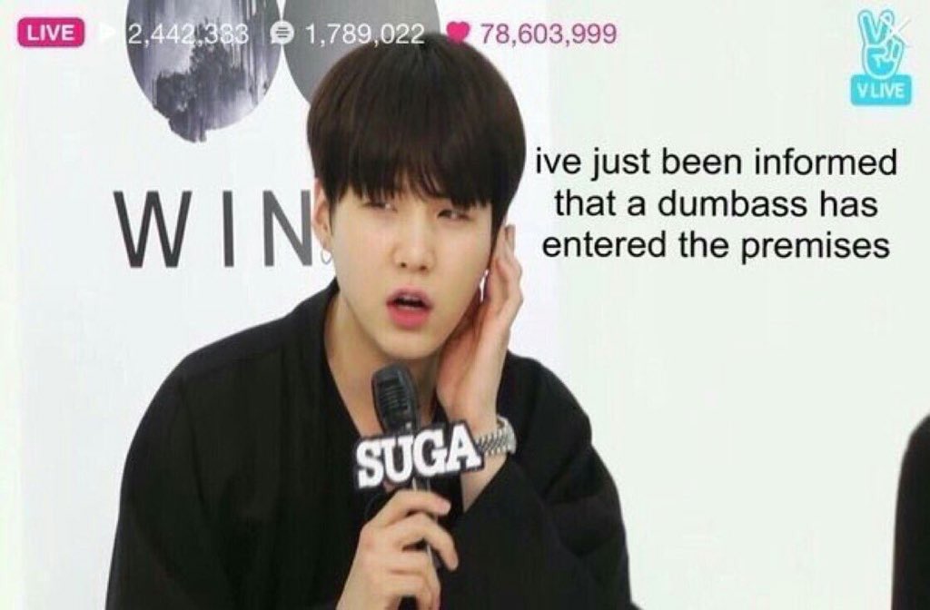 BTSxEru's tweet photo. Suga speaks the truth.

@BTS_twt
#WeLoveYouBTS
#MicDrop100M https://t.co/s97sFidQFg