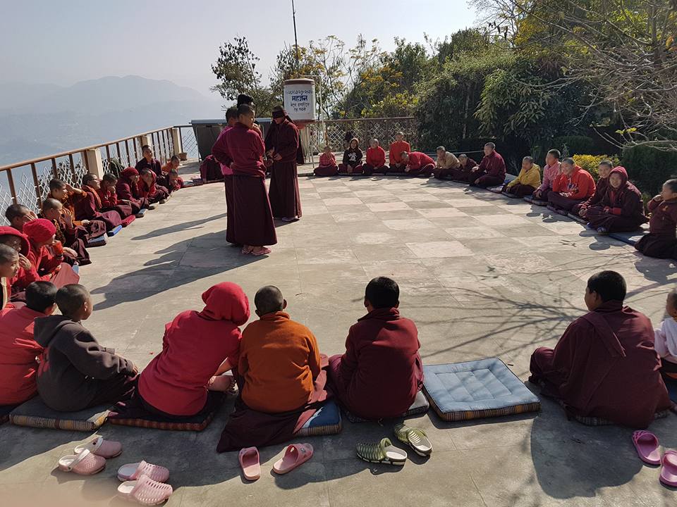 incentivehldys's tweet photo. Our guests spending some time with the students at @AryaTaraSchool founded by @anichoying. #buddhism #pharping #Nepal https://t.co/6766fwXGYl