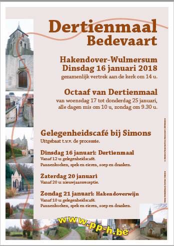 Programma voor de komende weken in Hakendover! Iedereen welkom!