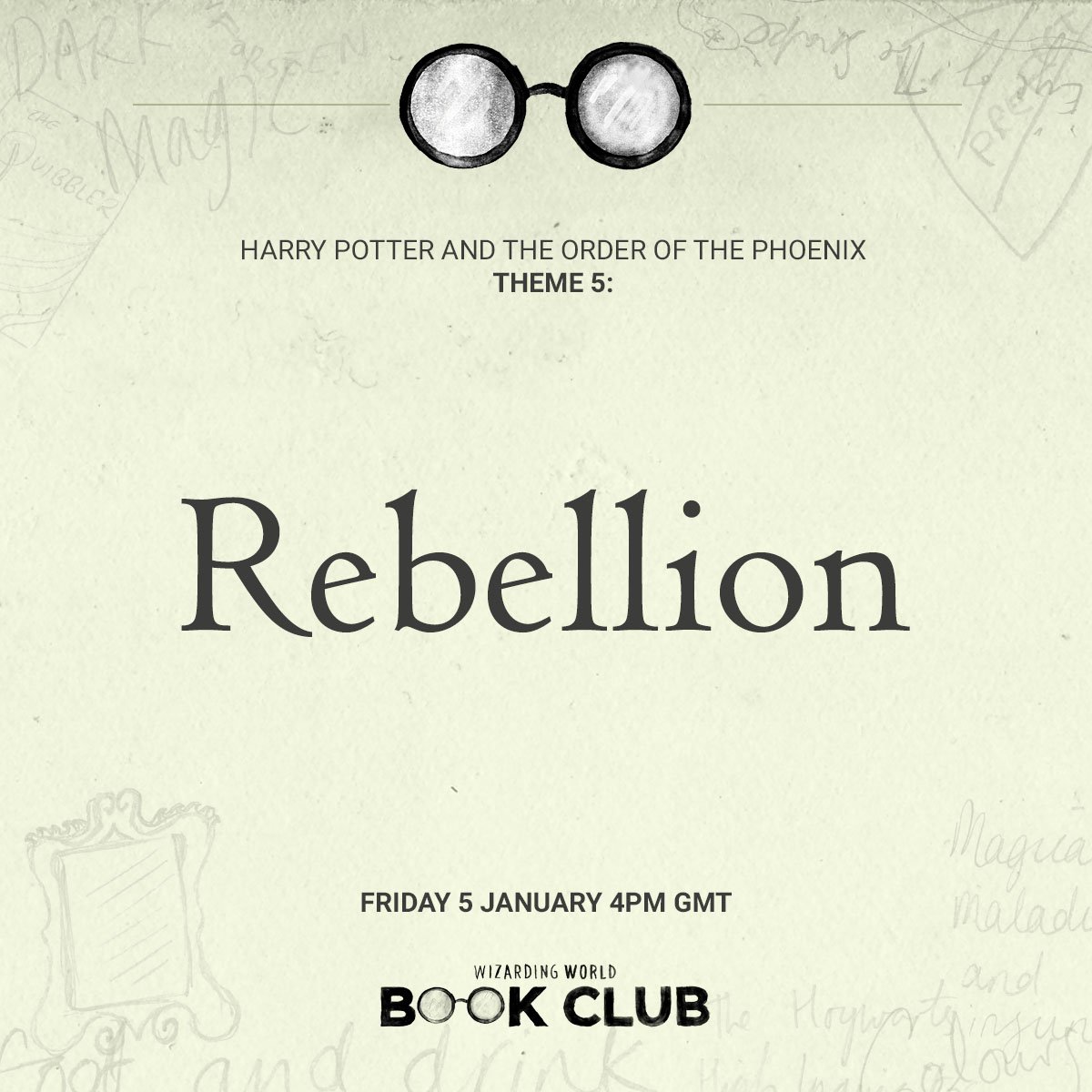 wizardingworld's tweet photo. Voldemort's return, and Umbridge's substandard teaching, rouse Hermione's rebellious side. This week we're reading chapters 16-19 with @wwbookclub, and our theme is 'Rebellion': https://t.co/n0lL5AVAoZ https://t.co/iFC5pKD8Lp