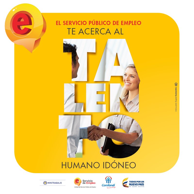 empleocomfandi's tweet photo. Recibe todo el acompañamiento y asesoría permanente en  procesos de selección de personal. @ServiciodEmpleo 
Registre su empresa y sus vacantes 
 https://t.co/p8hbN92j9H https://t.co/eOIe5QKeJd