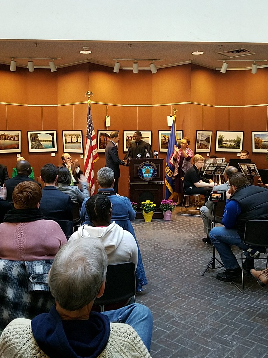 thecityofhbg's tweet photo. Judge Hanif Johnson is swearing in Elected Officials. #thecityofhbg https://t.co/c2XgmWO6kc