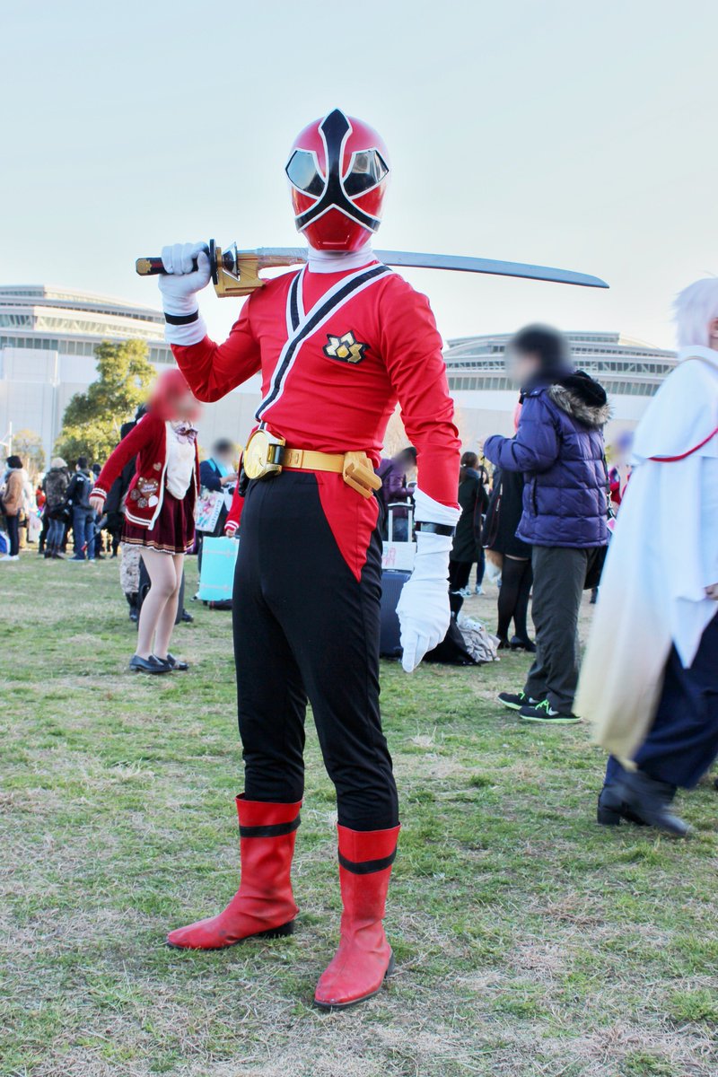 侍戦隊シンケンジャー シンケンレッド コスプレ用フルセット衣装 塗装仕上げ済 侍戦隊シンケンジャー シンケンレッド 志葉丈瑠（しば たける