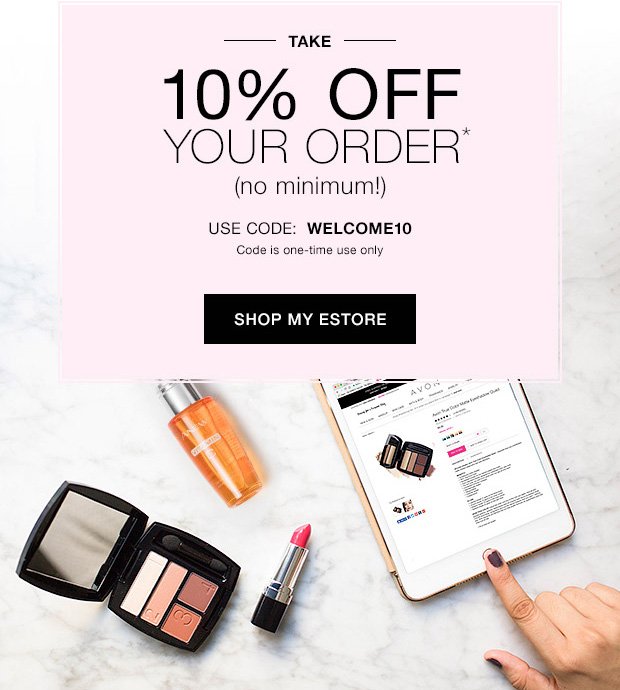 3812Tina's tweet photo. See what's in store at Avon ( + 10% off any order ! ) Use Code: WELCOME10 at https://t.co/pYzK1czxEw #shoppingcode #beautyproducts https://t.co/UOkV6RgdXG