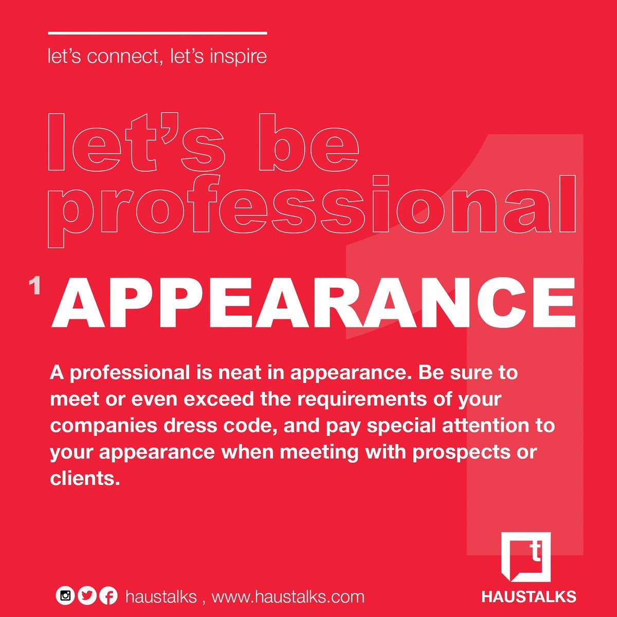 haustalker's tweet photo. Attributes of a professional.
To Real estate proffesionals.
Let's be professionals. https://t.co/QJYnkvtnaS