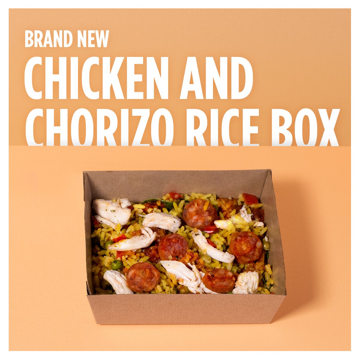How about a little winter sun without having to leave the country? Our new Chicken and Chorizo Rice Box meal is exactly what you need 😋