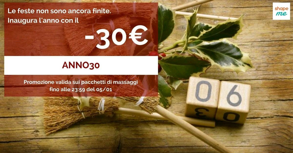 ShapeMeTeam's tweet photo. In attesa dell'#Epifania, goditi ancora del #relax e inizia l'#annonuovo2018 al meglio! Prenota un pacchetto di massaggi a domicilio sul sito https://t.co/S9zw706xnN, inserendo il codice ANNO30, subito 30€ di sconto! #BuonAnno https://t.co/Z3XH5u8iLo