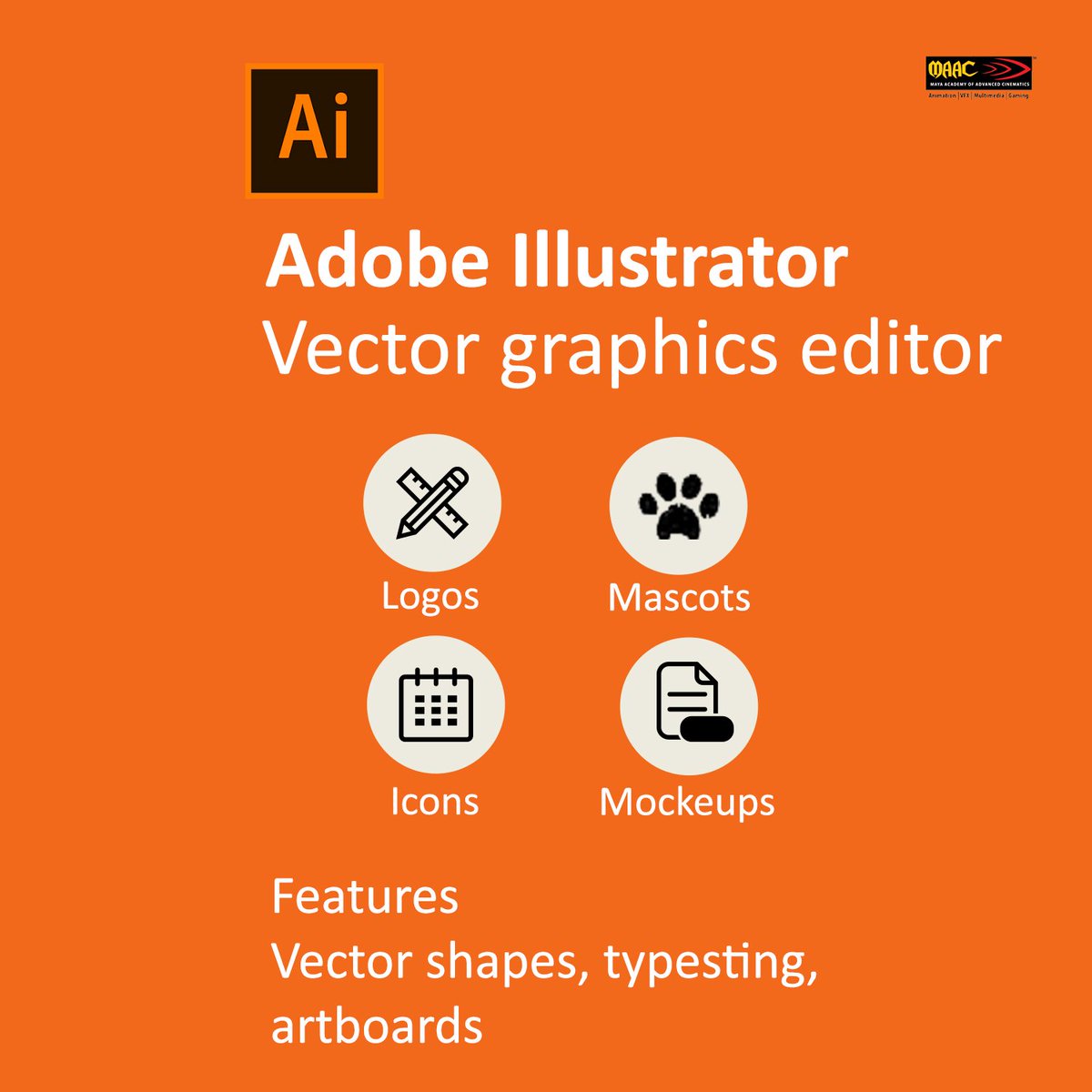 MaacAhmedabad's tweet photo. Adobe Illustrator !!!
https://t.co/q0IIJRQqov 
#AdobeIllustrator #Adobe #Illustrator #logos #mascots #icons #mockeups #featurs #artboards #typesting #vectorshapes #Animation #AnimationCourses #MaacCGRoad #MaacSateliteRoad https://t.co/gNusS7Hg5k