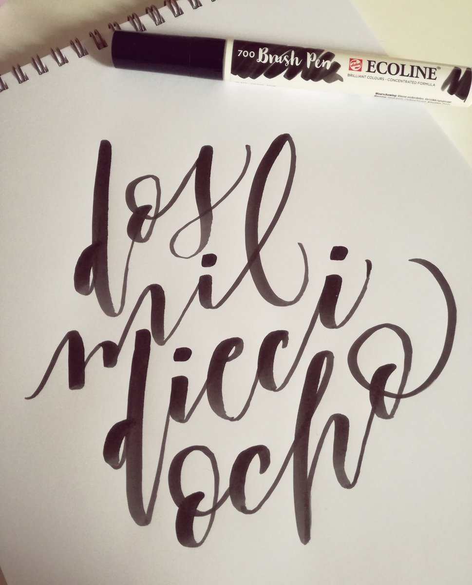 elamantevolador's tweet photo. Bienvenido 👏👏👏 2018
-
📒Cuaderno: cuaderno blanco para rotulador disponible en #shopeav
🖌️Brush Pen: Ecoline de @royaltalens -
#brushcalligraphy #brushpenlettering #brushpen #learnhandlettering #black #ecoline #notebook https://t.co/4JLJo8TyTz