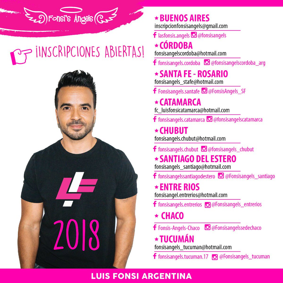 FonsisAngels_SF's tweet photo. Inscripciones abiertas 2018 en todas las sedes de Argentina!!! No te quedes afuera!!!! 😉
Te esperamos !! https://t.co/EztGjFEc0y