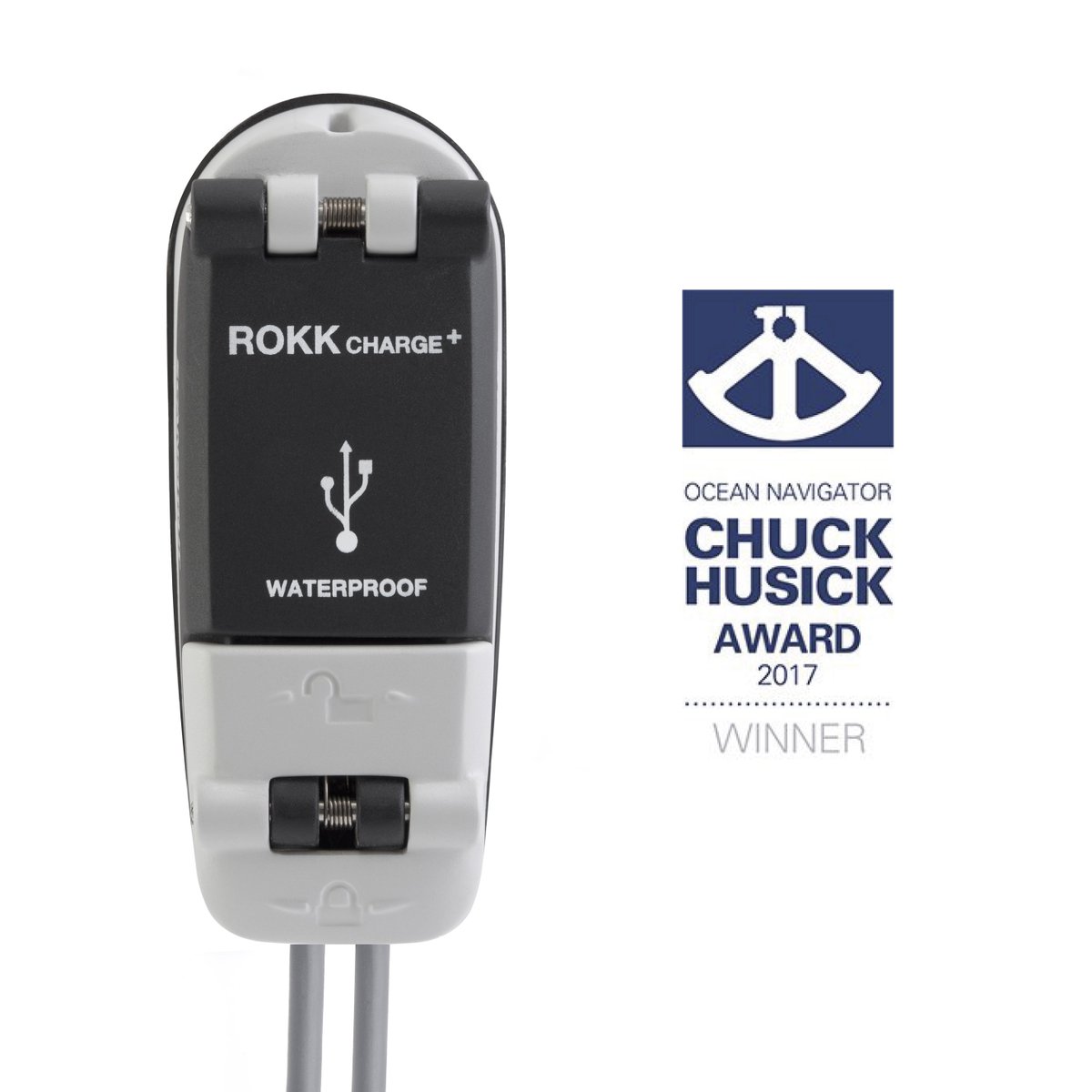 ROKK charge+ wins the <a href="/OceanNavMag/">Ocean Navigator</a> Husick Award bit.ly/HusickAward - Discover the ROKK charge+ here bit.ly/ROKKcharge #ROKK