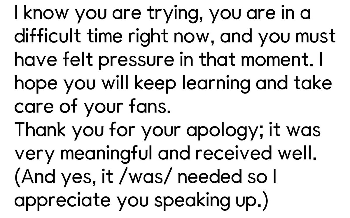 leebeccalice's tweet photo. In reaction to Baekhyuns comment and apology. In short, keep learning and thank you for the sincere apology. #baekhyun #백현 #exo https://t.co/A7DOkNjeUs