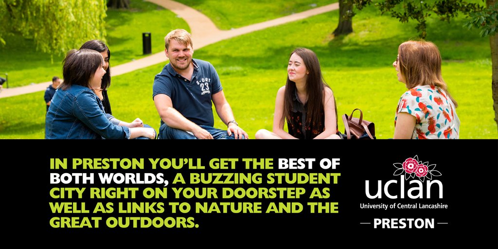 Uni_Lancashire's tweet photo. Preston is vibrant, cultural and friendly. 30,000 students live here, making the city a lively, diverse and contemporary place to study 👌

https://t.co/BQE3bn7G6l https://t.co/J4xmlxqz29