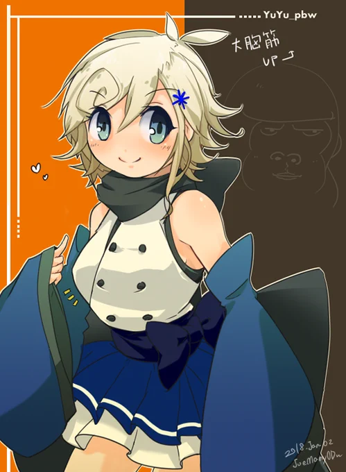 1月ぶりの試し描き、柚々さん(.)胸囲の格差社会とかいう話題がちょろっと出てた気がしたので大胸筋を鍛えさせて頂きました 