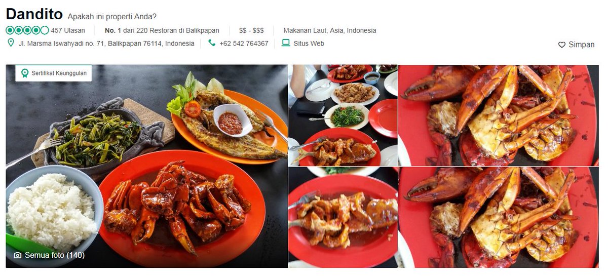 #DanditoNews Terbaik dari 220 Restoran se-Balikpapan danditorestaurant.com/terbaik-dari-2…