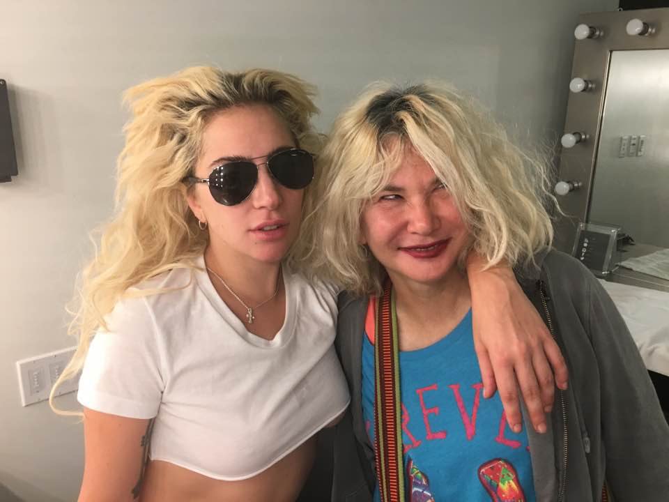 LGDoingThings's tweet photo. Lady Gaga with Sia after rescuing her from Beyoncé’s basement (2016) https://t.co/41WXp4zROs