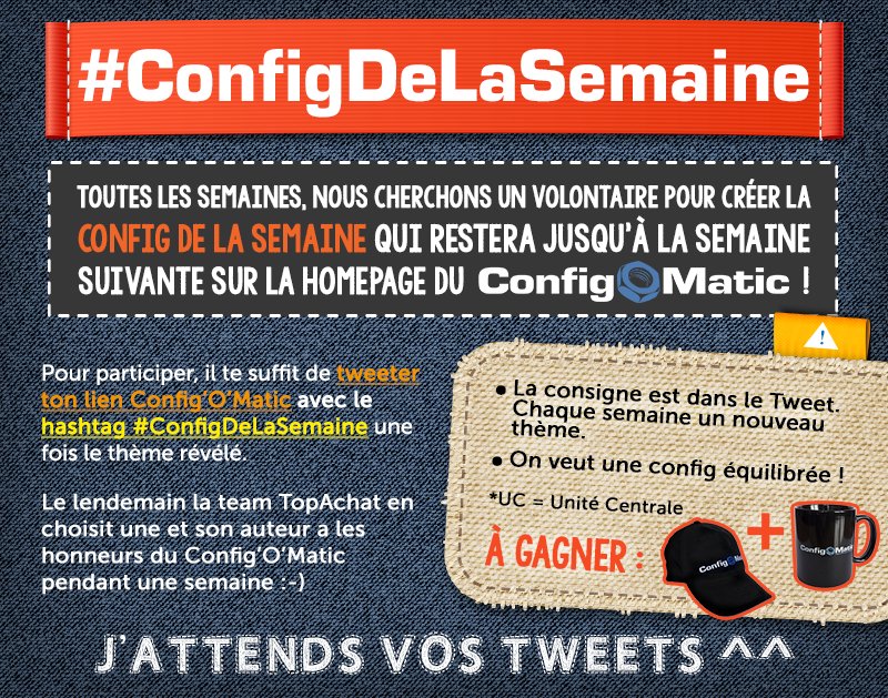 TopAchat's tweet image. Ce soir, je voudrais une #ConfigDeLaSemaine gaming entrée de gamme pour 650€ maxi, en kit et sans Windows :)

topachat.com/pages/configom…