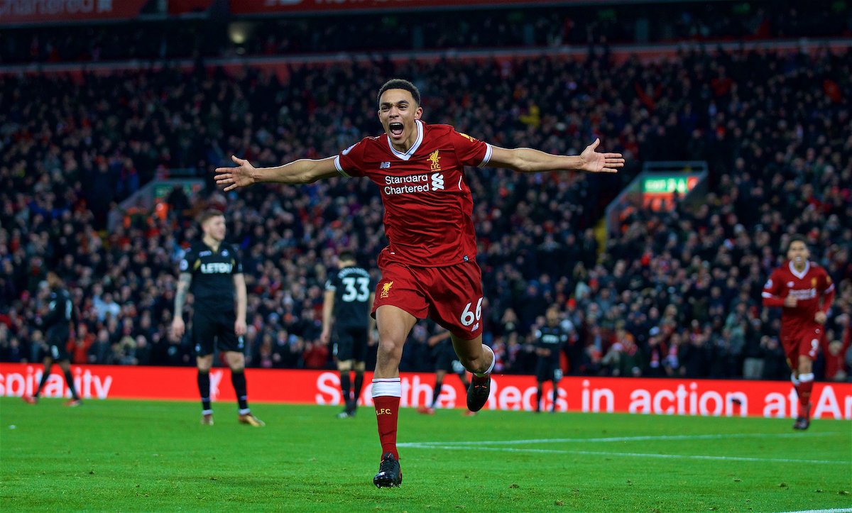 TheAnfieldWrap's tweet photo. ...

⭕️ Liverpool 1 Everton 1
⭕️ Liverpool 0 WBA 0
✅ Bournemouth 0 Liverpool 4
⭕️ Arsenal 3 Liverpool 3
✅ Liverpool 5 Swansea 0 
✅ Liverpool 2 Leicester 1 
✅ Burnley 1 Liverpool 2 

Up the 16 games unbeaten Reds 👊 https://t.co/LwU903rMd4
