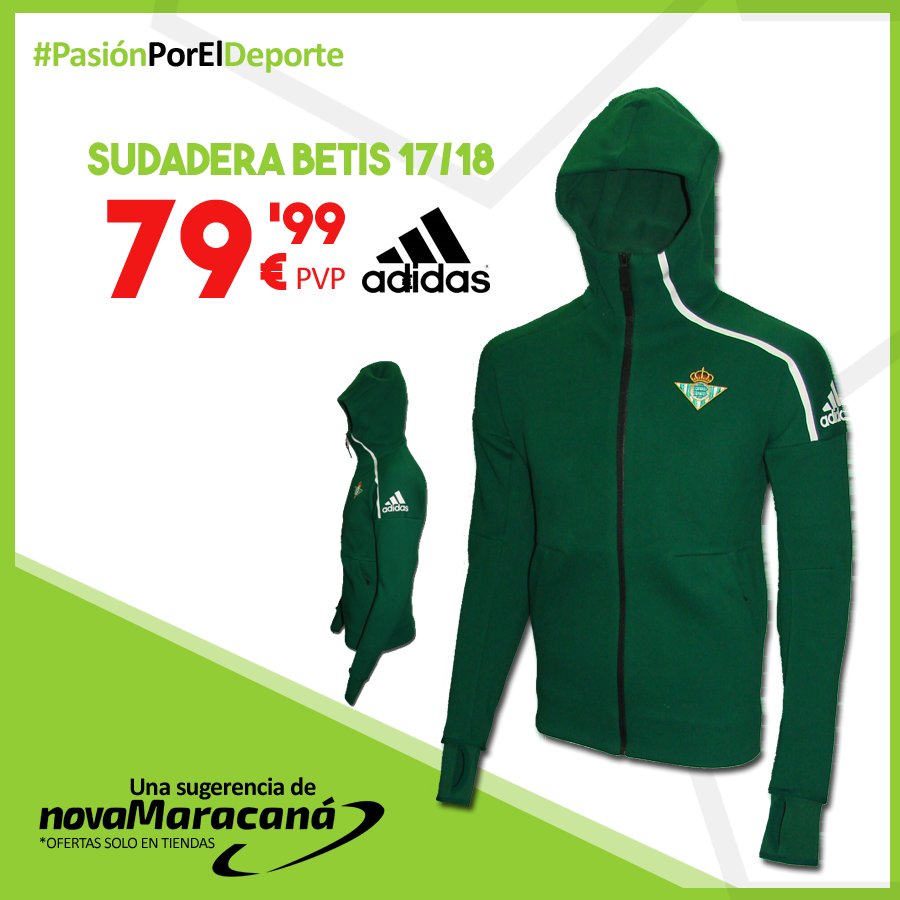 Twitter-এ NovaMaracaná: "📣 Tenemos la sudadera oficial del Betis Balompié temporada 17/18📣 A un precio increible! no lo dejes escapar y visítanos. #Novamaracaná #PasiónPorElDeporte 😉 /