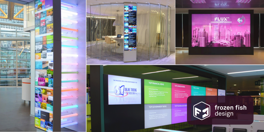 soundzfishy's tweet photo. #FFDDisplay | We build and customise beautiful multi-touch screens, interactive #videowall, #touchtable for offices, trade shows & exhibitions. Our system is modular + fully scalable so will suit any brief and budget https://t.co/OafaQnAmqs #avprofs #digitalsignage #avtweeps https://t.co/gW8ZjfwCgx