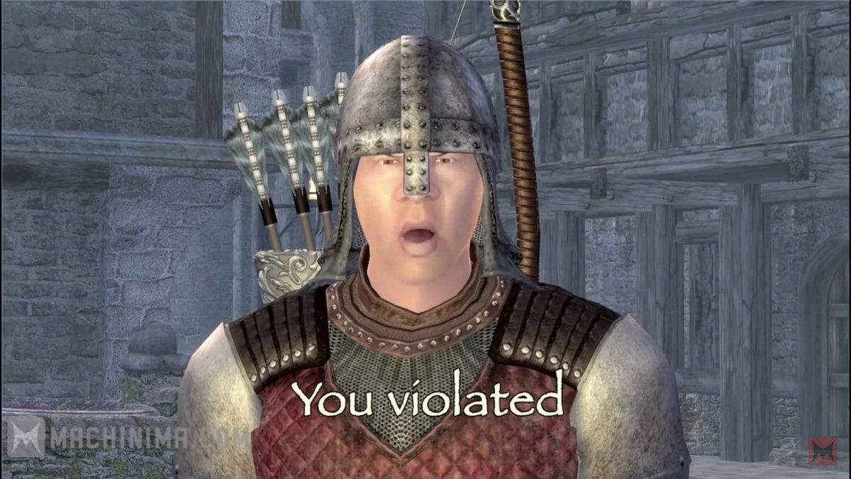 Stop youve violated the law meme