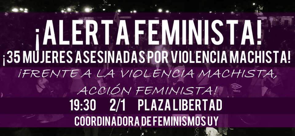 //ALERTA FEMINISTA///📣📣📣

HOY SALIMOS A LA CALLE

Por Mirtha Machado asesinada por su ex pareja José Luis Delgado. 
Porque si tocan a una, ¡tocan a todas!
¡NI UNA MUERTA MÁS, NI UNA MUJER MENOS! 

Plaza Libertad, 19.30hs.