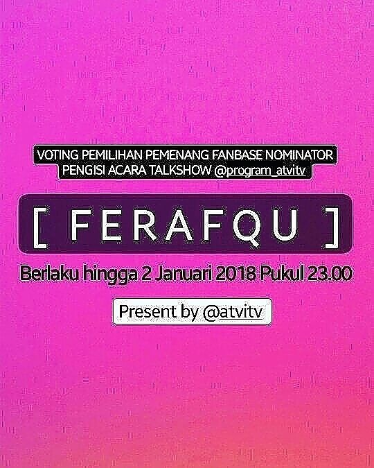 SIAP MENGUDARA 
#FERAFQUWithATVITV
<a href="/DA3_Rafly/">Muh.Rafly Heriawan</a> 
<a href="/atvitv/">ATVI TELEVISI</a>