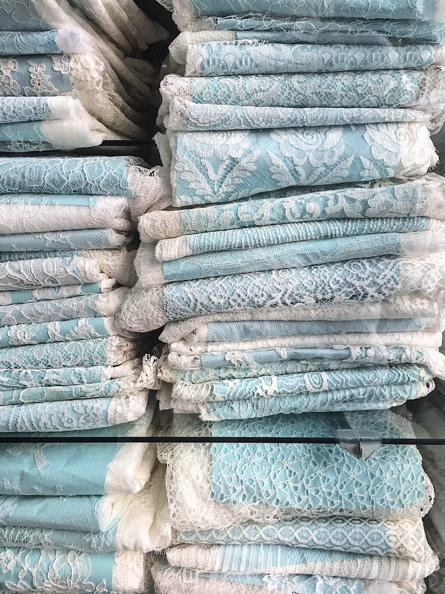 Fabrics_Fabrics's tweet photo. hundreds of french chantilly laces, in as assortment of colors, and white! stop by the store today to see them in person💙 https://t.co/lUj60HSKNv