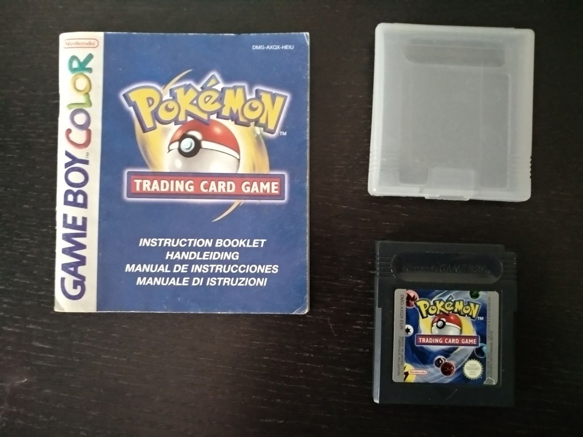 MarioWareInc's tweet photo. Pokémon Trading Card
Plataforma: GameBoy Color
Desarrolladora: GameFreak
Año: 1998
Adaptación del popular juego de cartas coleccionables. Incluye una carta promocional holográfica de Meowth ilustrada por Kagemaru Himeno.
#Mygamecollection @NintendoES @Nintenderos https://t.co/lKZIqDeEnd