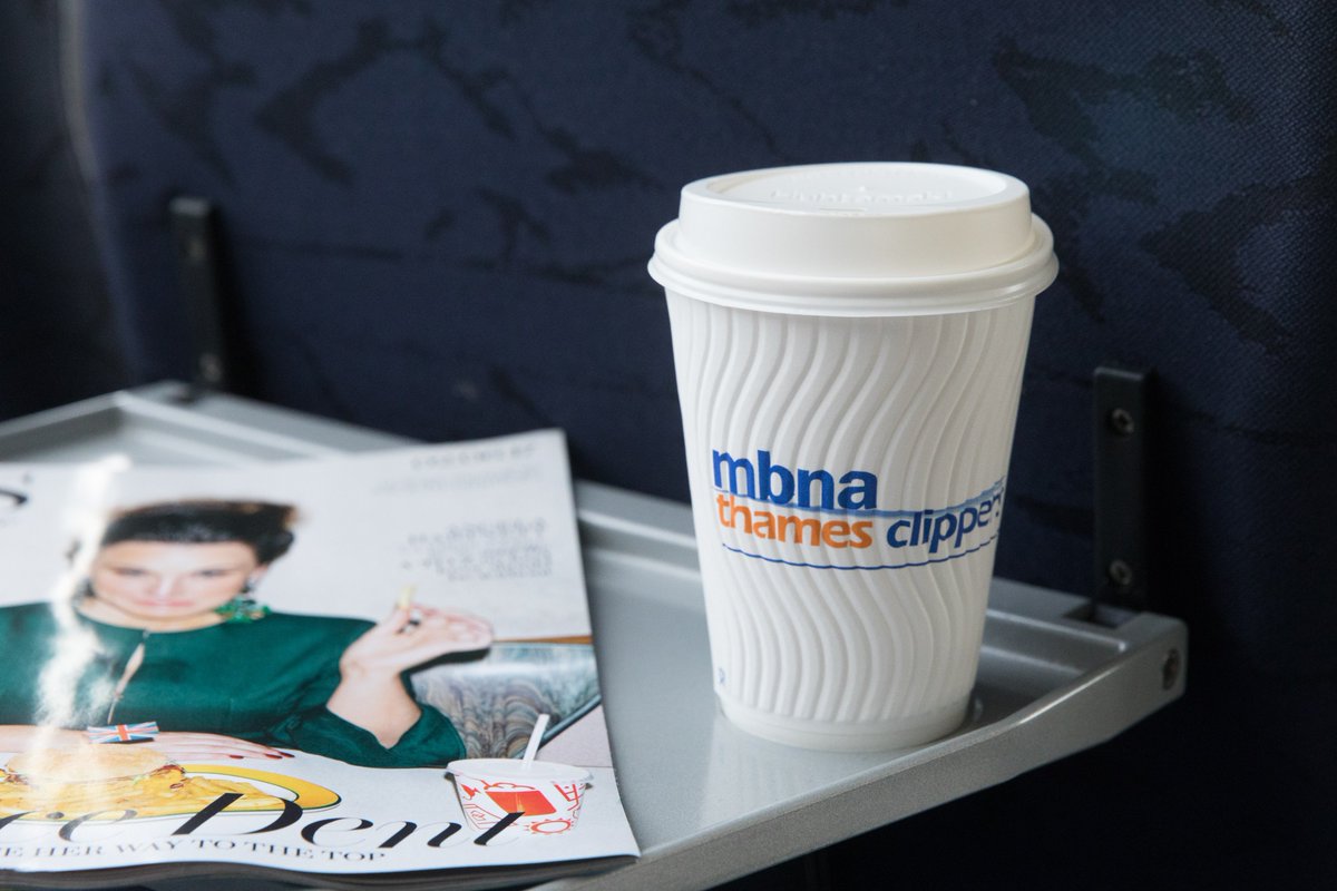 thamesclippers's tweet photo. #NewYearNewYou? Have you thought about a new commute? Get your morning coffee from the on-board bar as you take in the sights to start your day. Travel for as little as £2 with a season ticket and get lots of rewards! Find out more here: https://t.co/HAsgxy6lPB #commutewithaview https://t.co/6wqJg27QO5