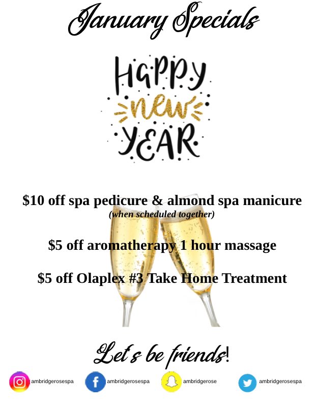 AmbridgeRoseSpa's tweet photo. January specials! https://t.co/hyKODVZp11