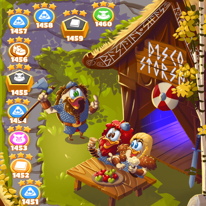 DiscoDucksGame's tweet photo. Quack! Quack! Let's start the new year with TEN brand new levels! ❤️ Come and join the Ducklings in the Viking Village! 😊

#discoducksgame https://t.co/KDjxgZzV4R