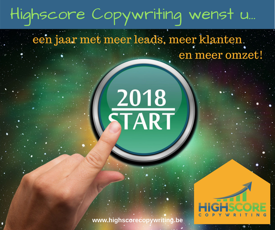 Highscorecopy's tweet photo. Highscore Copywriting wenst u een jaar met meer #leads, meer #klanten en meer #omzet! Lees meer over #conversiecopywriting op https://t.co/CkrzhYwuRh https://t.co/J2Da2HTfWj