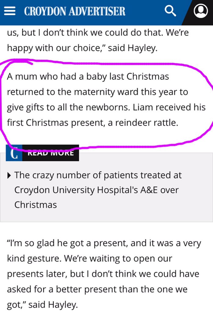 FlashRattle's tweet photo. We were mentioned in the @CroydonAd for giving all East Surrey Hospital Xmas Day newborn babies a Xmas present #justgiving #communityspirit #flashandrattle https://t.co/FfPF4APtKd