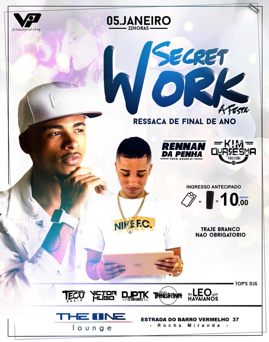 wellersonrib's tweet image. ⚠⚠⚠ SEXTA-FEIRA tem o evento que vai parar Rocha Miranda , já garantiu seu ingresso??? NÃO????😱😱
Não perca tempo e garanta já o lote promocional da Secret Work, ingresso+copo 10 reais 
Vem pra #SecretWork dia 05/01 na boate The one lounge em Rocha Miranda ⚠⚠⚠