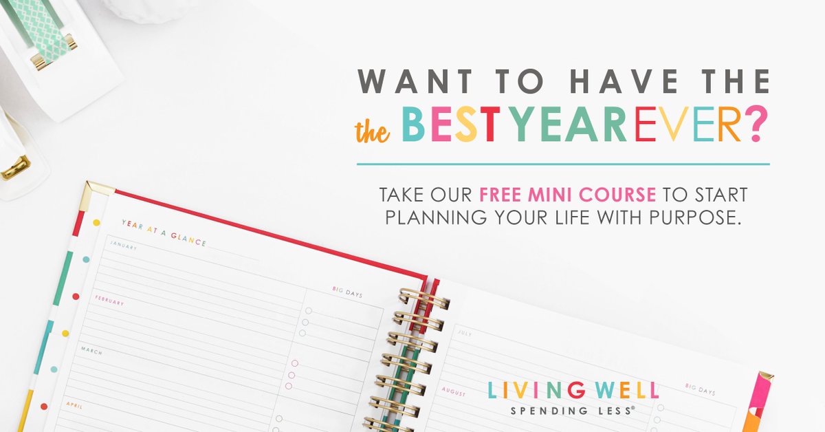 LivingWellShop's tweet photo. Do you ever wish you could find just a little more BALANCE? 
That's exactly what our Best Year Ever mini course is all about. Get it free, but only for a limited time! https://t.co/SfJGuuRihG https://t.co/2NNd31pSq5