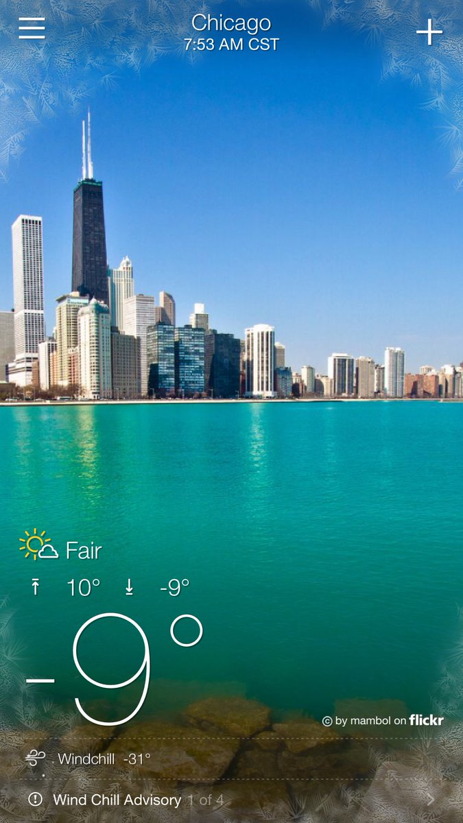 RandyNOGWOG's tweet image. -9°F with -31°F windchill (-23/-35°C for our Canadian friends). Two weeks ago we sat on the beach in light jackets all afternoon drinking beers. Winter has come quickly and with a vengeance! Brrrr!