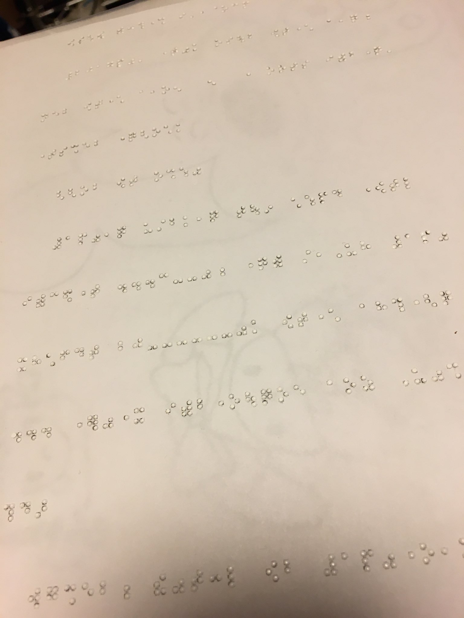 ももきち ドッツ第8回定期公演2部で貰った点字のお手紙ですが 落ち着いたので解読 始めてますが1行目は ことしももーすぐおわちゃうね と解読出来たのですが2行目がちんぷんかんぷんですs ﾟdﾟlll ゆっくり解読頑張りますが 同じの貰った人居る
