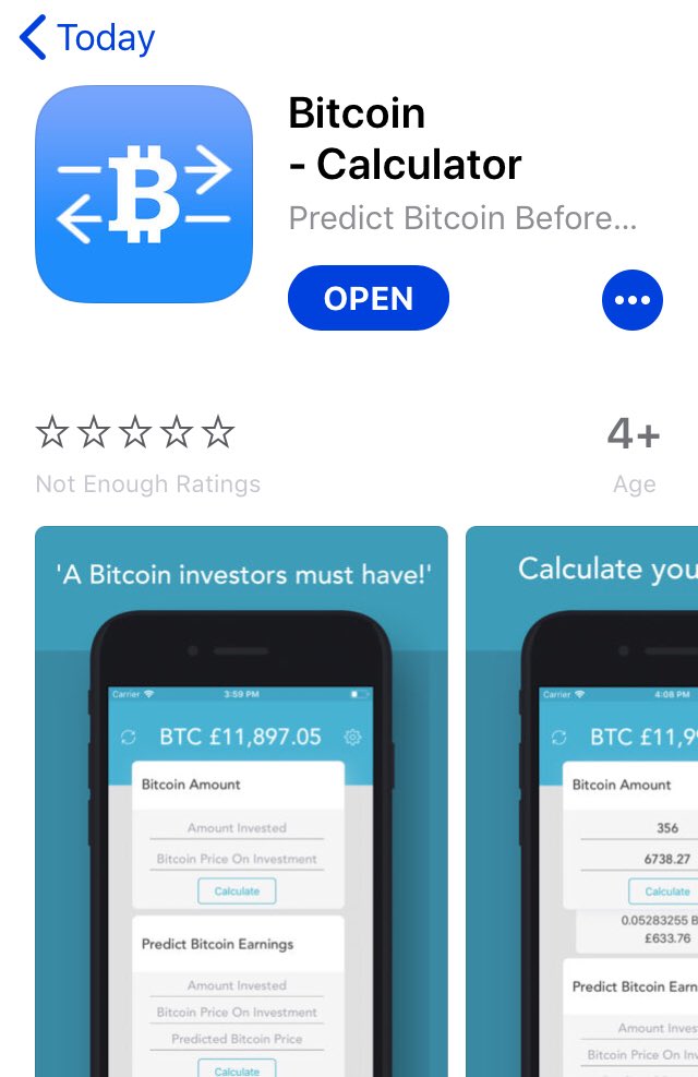EncodedApps's tweet image. Our new bitcoin calculator is now available. Download for free  through the App Store.