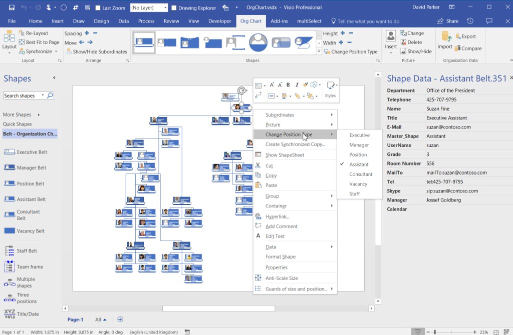 Organization Chart Wizard