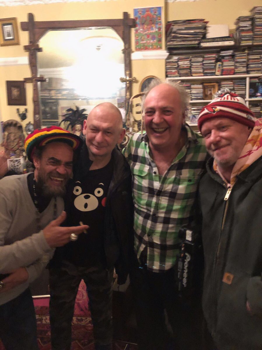 Brothers in arms... <a href="/youthmartin/">Martin 'Youth' Glover</a> <a href="/nubient/">mixmaster morris</a> #mcbrotherculture