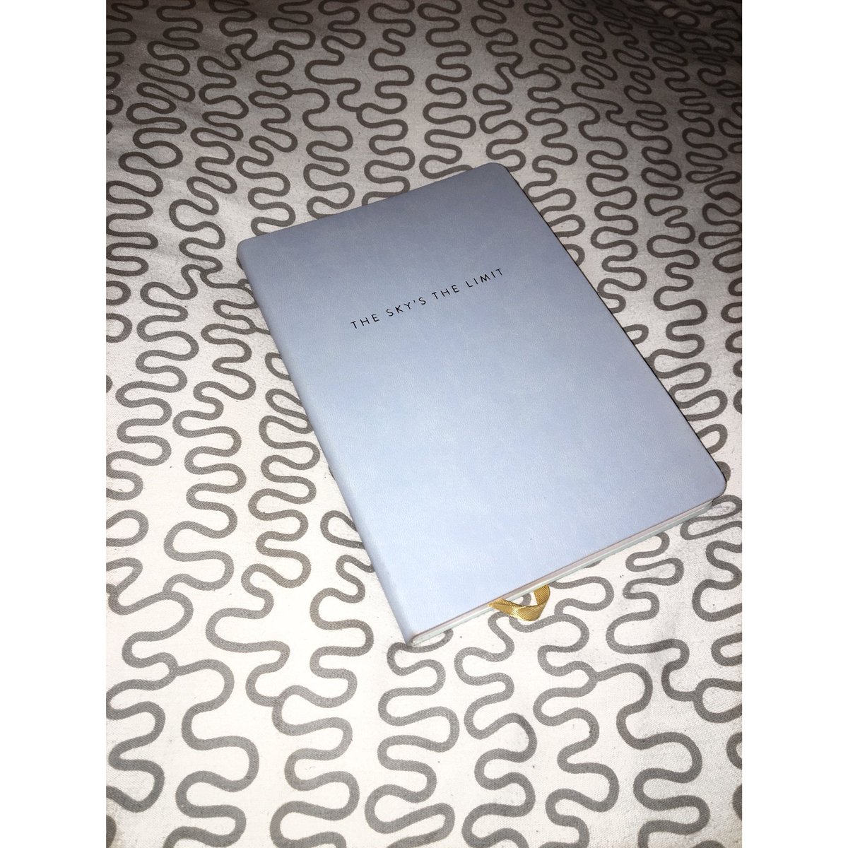 You know I bought a new notebook with an inspirational quote.