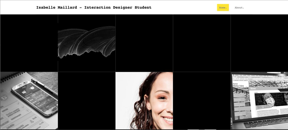 Nouveau site web en ligne ! 
colossus.lecolededesign.com/fmaillard/WEBS…
Il y a encore du travail donc ouverte aux retours ;)