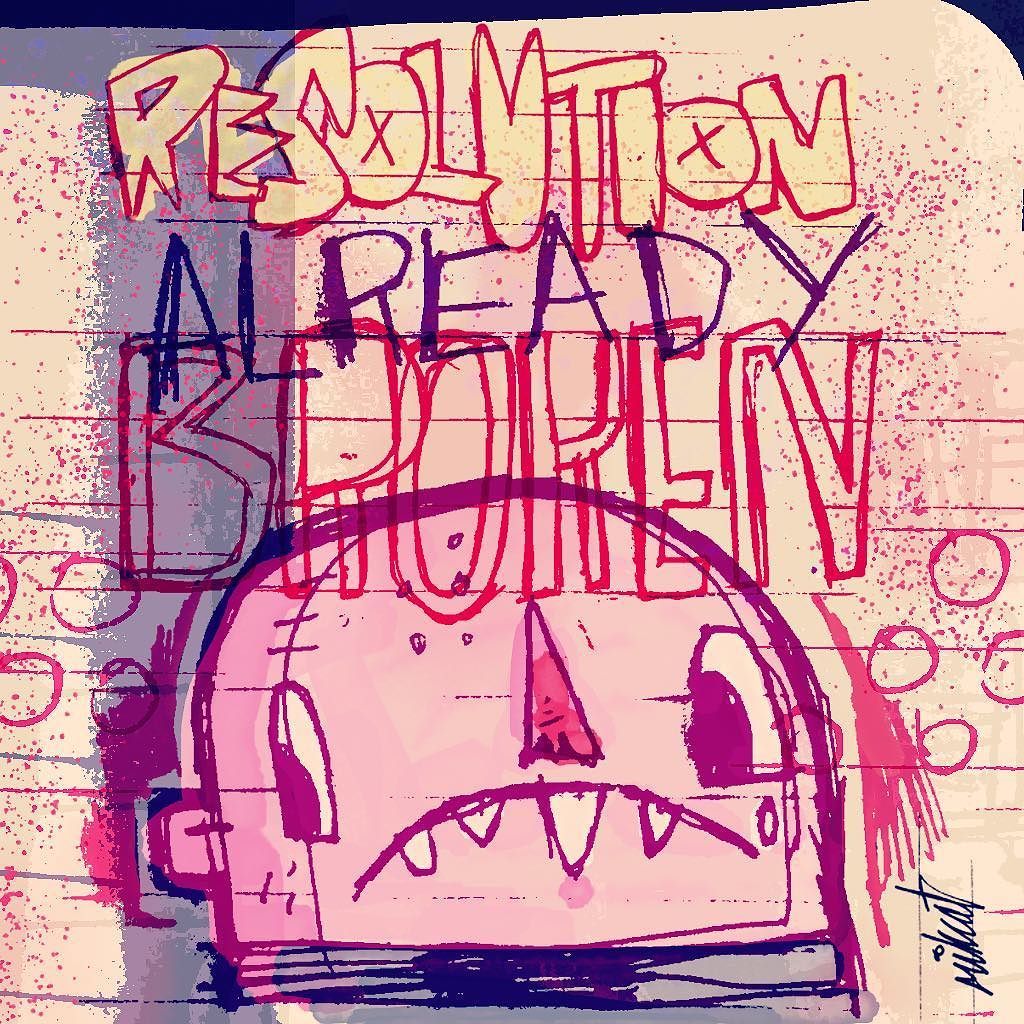 rikcat's tweet photo. New Year warm up. Resolution Already Broken. #sketch #goodmess #glichy #doodlersanonymous https://t.co/EyfxpCrbUs https://t.co/JLPf5epdEr