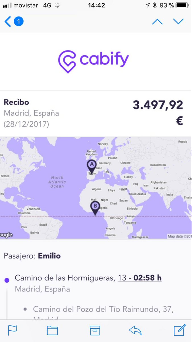 CarlosTxProject's tweet photo. 🚨🚨🚨🚨 Cabify presenta el nuevo servicio CABIFLY 🎉🎉 Disfruta de tu viaje de Vallekas al centro como si fueras al Congo en tu propio Jet privado. ( Botellita de agua incluida ) #CabifyMola #CabiEstafa #CabiMafia #CabifyAccess #CabiEstacazo #ubered #uber #uberpopoff #ubernights https://t.co/PfaMNv2yLw