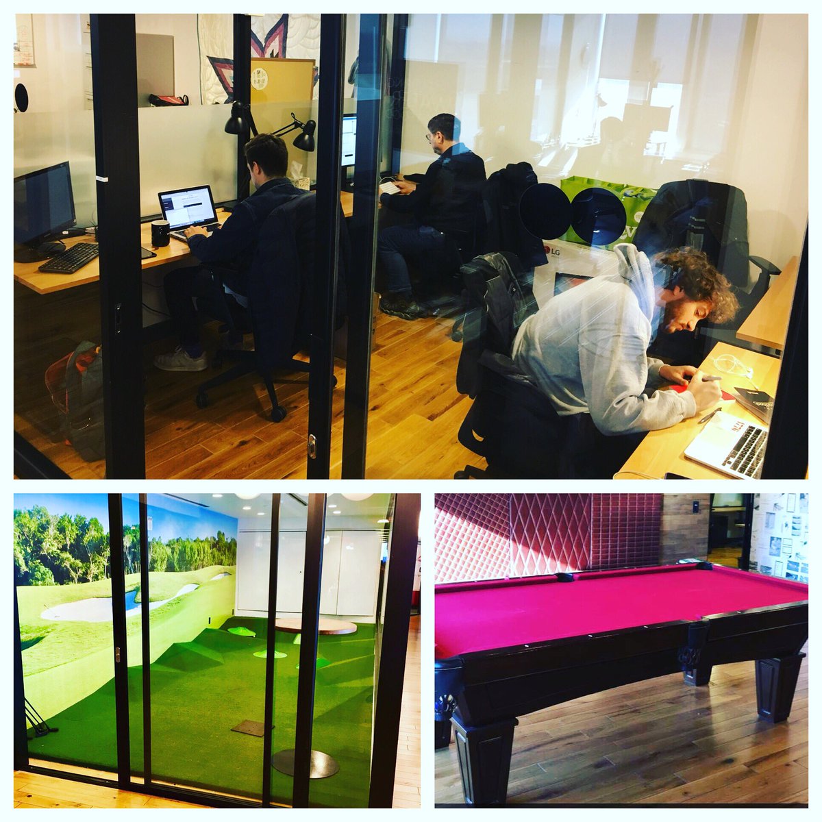 kerb_ai's tweet photo. We moved into our new offices today!! Yes, that’s a putting green and pool table #kerb #techstartup #machinelearning #dc #weworkdupont https://t.co/9PSOWby4FM