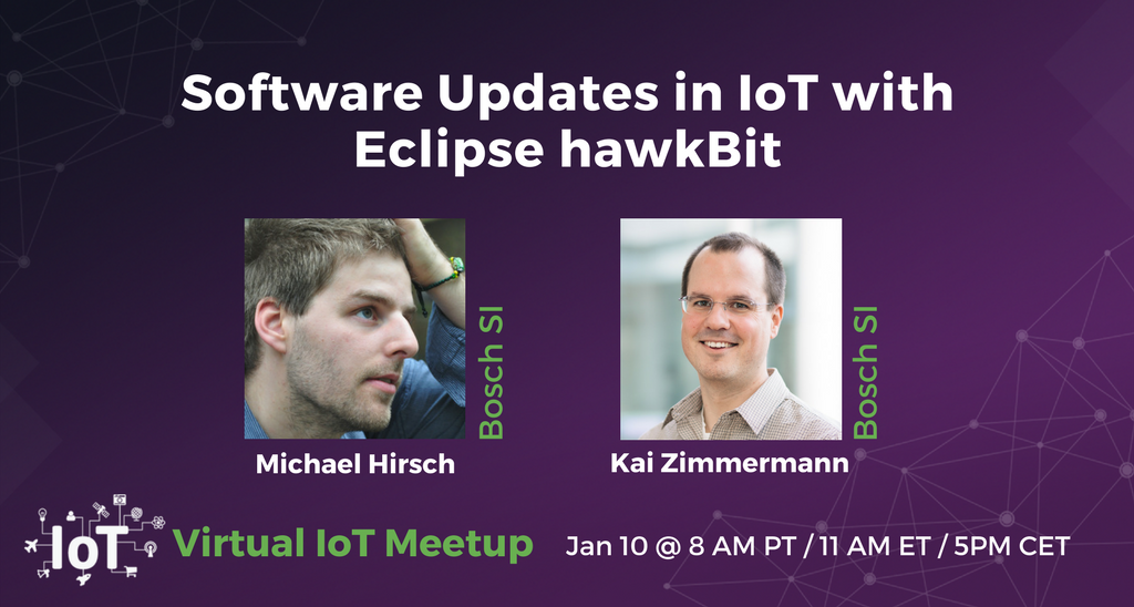 EclipseIoT's tweet photo. Great news, #VirtualIoT is back next week! Eclipse hawkBit w/ @hirschmicha @kaizimmerm https://t.co/cRXvdPKlZS https://t.co/GlUqbrhyWk